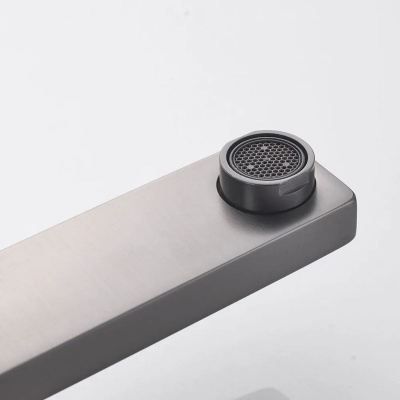 Смеситель для раковины Shevanik S9611T оружейная сталь