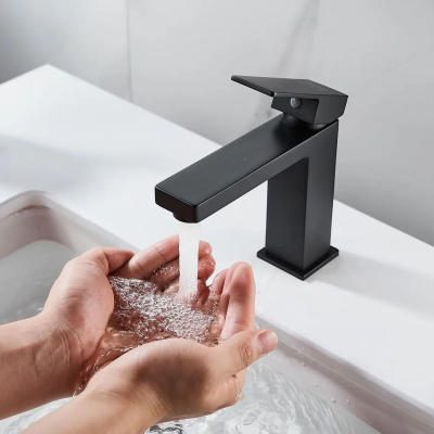 Смеситель для раковины Shevanik S9601H черный
