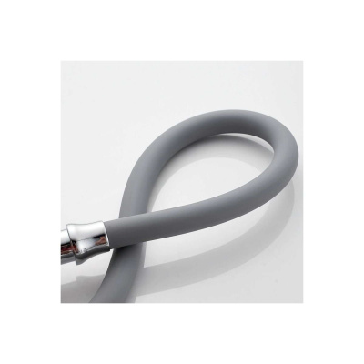 Смеситель для кухни Shevanik S743-9 гибкий излив, серый