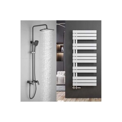 Душевая система Shevanik S8536T оружейная сталь