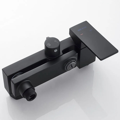 Душевая система Shevanik S9636H черный/хром