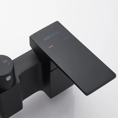 Душевая система Shevanik S9636H черный/хром