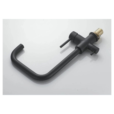 Смеситель для кухни Shevanik S228H с подключением фильтра питьевой воды, черный