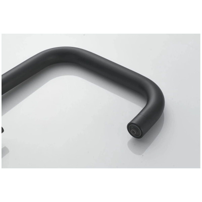 Смеситель для кухни Shevanik S228H с подключением фильтра питьевой воды, черный