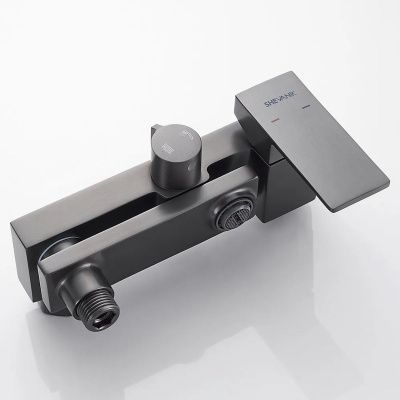 Душевая система Shevanik S9636T оружейная сталь