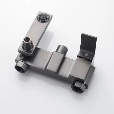 Душевая система Shevanik S9636T оружейная сталь