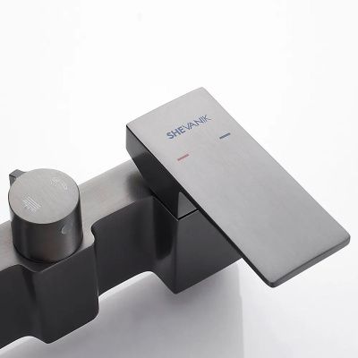 Душевая система Shevanik S9636T оружейная сталь