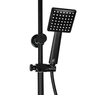 Душевая стойка со смесителем BRIMIX 81725 с изливом, алюминий