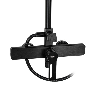 Душевая стойка со смесителем BRIMIX 81725 с изливом, алюминий