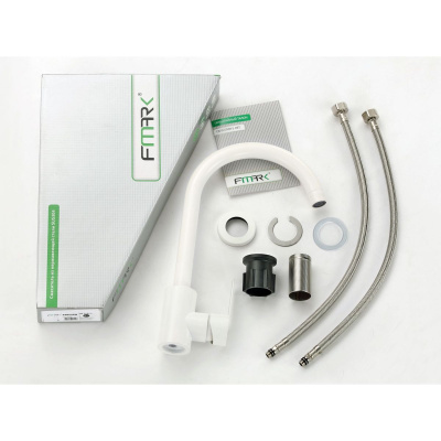 Смеситель для мойки Fmark FS8232W белый