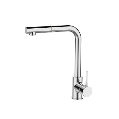 Смеситель для кухни GROSS AQUA 3145609С ExtraPlus с вытяжным изливом и подключением к фильтру питьевой воды