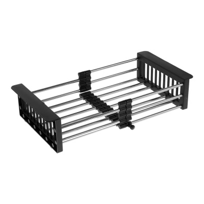 Мойка для кухни врезная Dikalan KN605008 графит из нержавеющей стали, 60*50 см с сифоном, каландером, дозатором