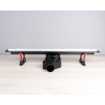 Желоб водоотводящий 600х20 мм TIM ZSt.1141.6002 Evolux Slim ультратонкая модель с дизайн-вставкой, вращения 360° (1/4)