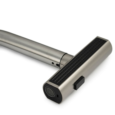 Смеситель для кухни MAGNUS 9131, с поворотной вытяжной лейкой, из нержавеющей стали