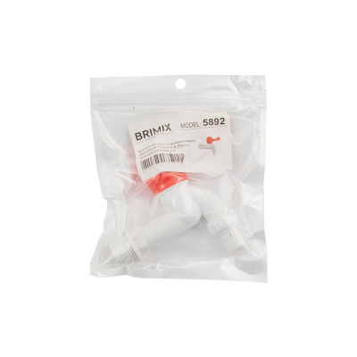 Кран водоразборный BRIMIX 5892 белый из высокопрочного пластика АБС