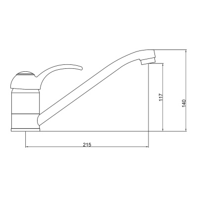 Смеситель для кухни GROSS AQUA 3509586C-G0146 Provance с длинным изливом хром