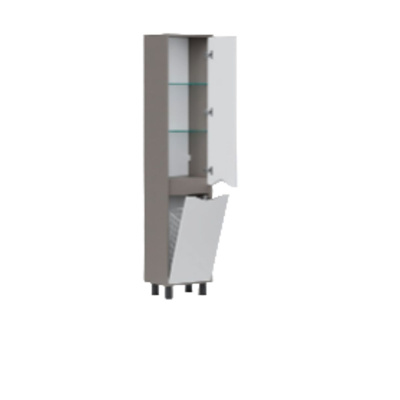 Пенал для ванны напольный EQUIL Smile 40 pnSMILE40-04 с корзиной