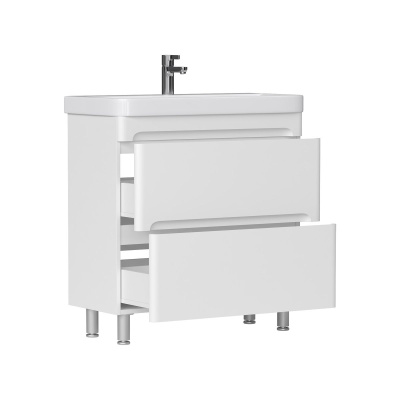 Тумба напольная EQUIL Nice 80.2Y tnNICE80.2Y-05 Краска 2 ящика с раковиной Nice 9595-80