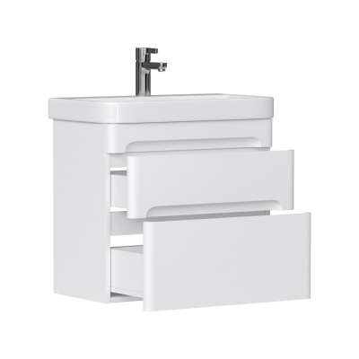 Тумба подвесная EQUIL Nice 60.2Y tpNICE60.2Y-05 Краска 2 ящика с раковиной Nice 9595-60