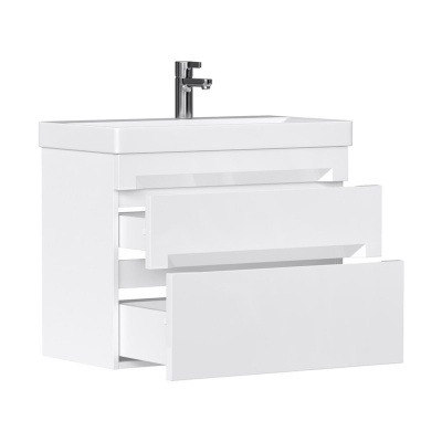 Тумба подвесная EQUIL Corner 60.2Y tpCRNR60.2Y-06 Краска 2 ящика с раковиной Lake 9696-60