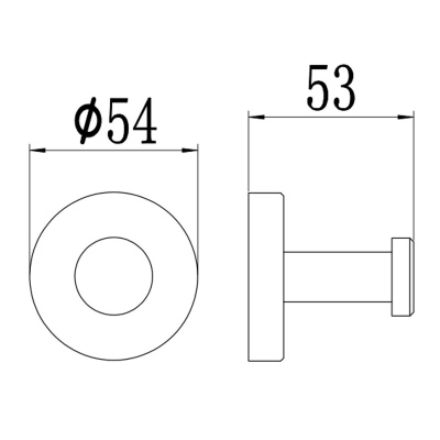 Крючок одинарный Savol S-005653-1 сатин