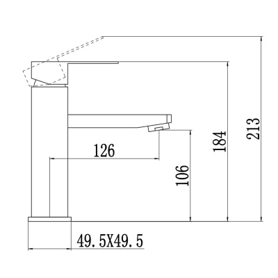 Смеситель для умывальника Fmark FS8101C матовое золото