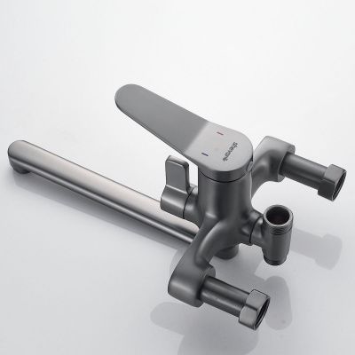 Душевая система Shevanik S6236T оружейная сталь