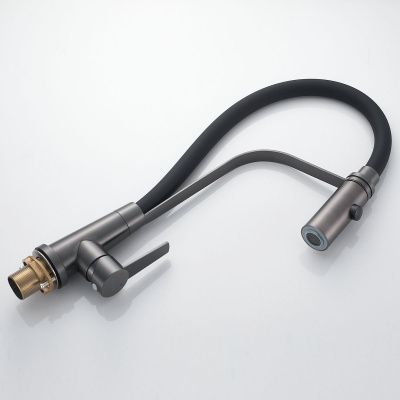 Смеситель для кухни Shevanik S943T-3 оружейная сталь