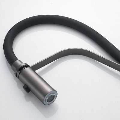 Смеситель для кухни Shevanik S943T-3 оружейная сталь