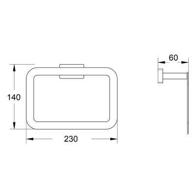 Кольцевой полотенцедержатель SHEVANIK SG5606G золото матовое
