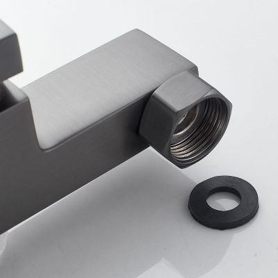 Смеситель для ванны Shevanik S9602T оружейная сталь