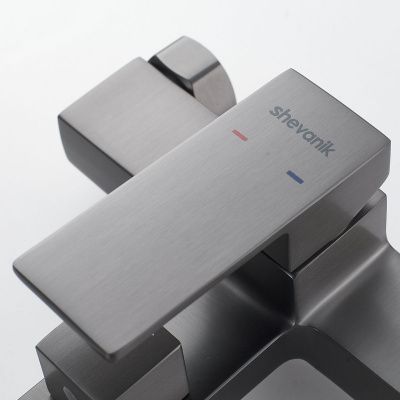 Смеситель для ванны Shevanik S9602T оружейная сталь