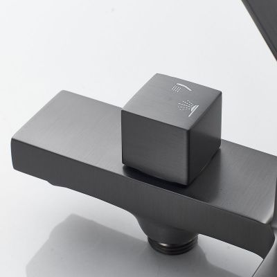 Смеситель для ванны Shevanik S9602T оружейная сталь