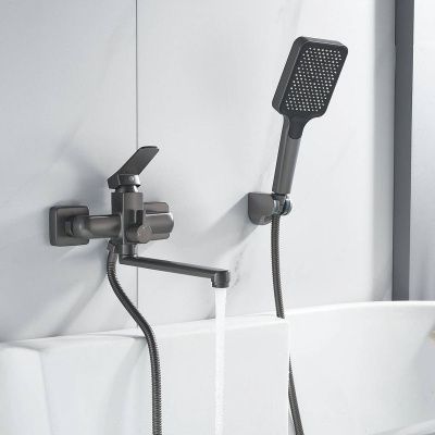 Смеситель для ванны Shevanik S9902T оружейная сталь
