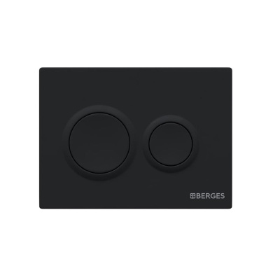 Инсталляция BERGES NOVUM 040265 с двухрежимной кнопкой O5 Soft Touch черная