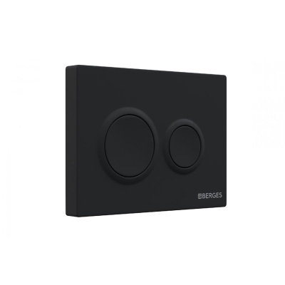 Инсталляция BERGES NOVUM 040265 с двухрежимной кнопкой O5 Soft Touch черная