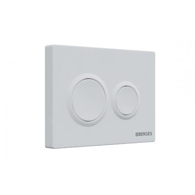 Инсталляция BERGES NOVUM 040264 с двухрежимной кнопкой O4 Soft Touch белая