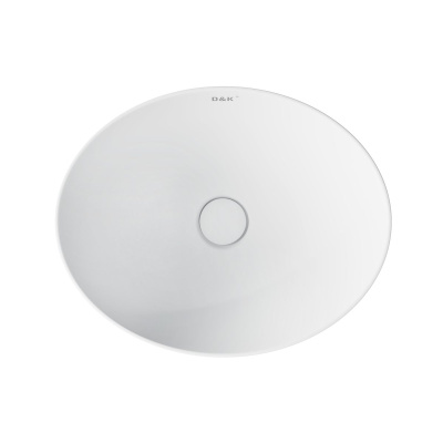 Раковина накладная D&K Matrix DT1390708, 410*335*145 мм, матовый, белый