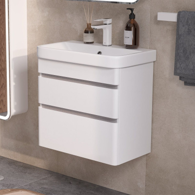 Тумба для ванны подвесная EQUIL Soldi Sf 70.2Y tpSOLDI70.2Y-04 с раковиной Nice 70 9595-70