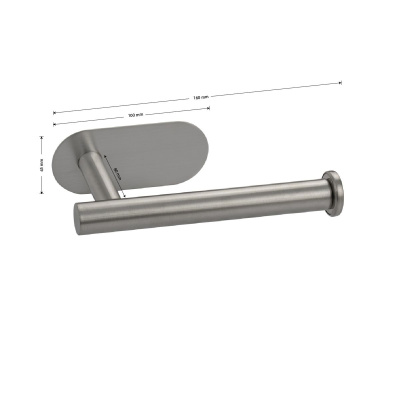 Держатель для туалетной бумаги BRIMIX 79913 на самоклейке, из нержавеющей стали, сатин