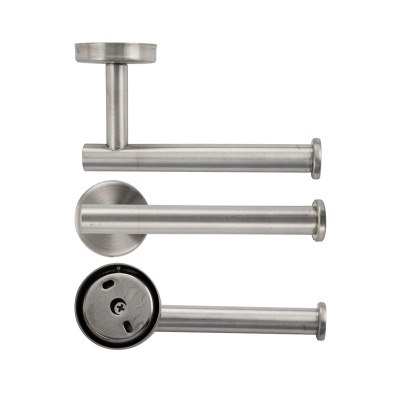 Держатель для туалетной бумаги BRIMIX 79917 на самоклейке, из нержавеющей стали, сатин