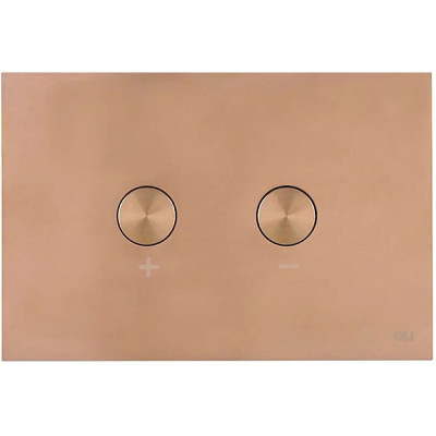 Кнопка пневматическая двойная BLINK, сталь, бронза, антиванд. OLI 878782/887610