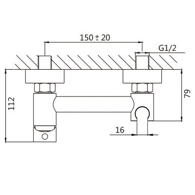 Гигиенический душ Shevanik S107T оружейная сталь