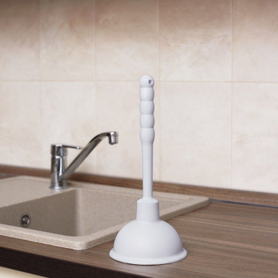 Вантуз конический 1VN136R219_0202 диаметр 136 мм, ручка пластмассовая h=219 мм