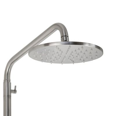 Душевая стойка со смесителем BRIMIX 9338 с длинным изливом из нержавеющей стали