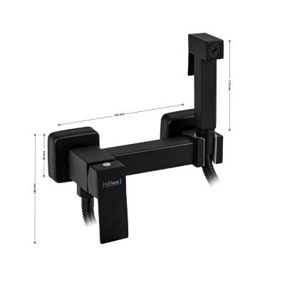 Смеситель для бидe GFmark 20485 Черный из нержавеющей стали