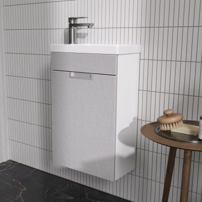 Тумба для ванны подвесная VOLNA Vario Z.40.1D, tpVARIO.Z40.1D-09 с раковиной Миранда 40