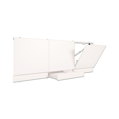 Экран под ванну с выдвижным ящиком 1690х540-580 мм МЕТАКАМ белый, ПВХ