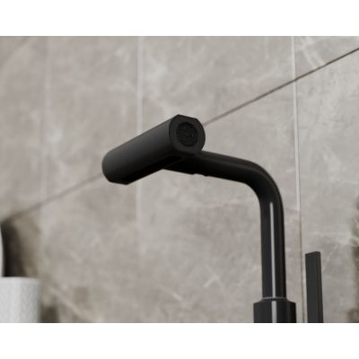 Смеситель для кухни RUSH Tinos TI3732-17 Black черный, с поворотным аэратором, 4 режима