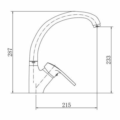 Смеситель для кухни FASHUN A4166 хром